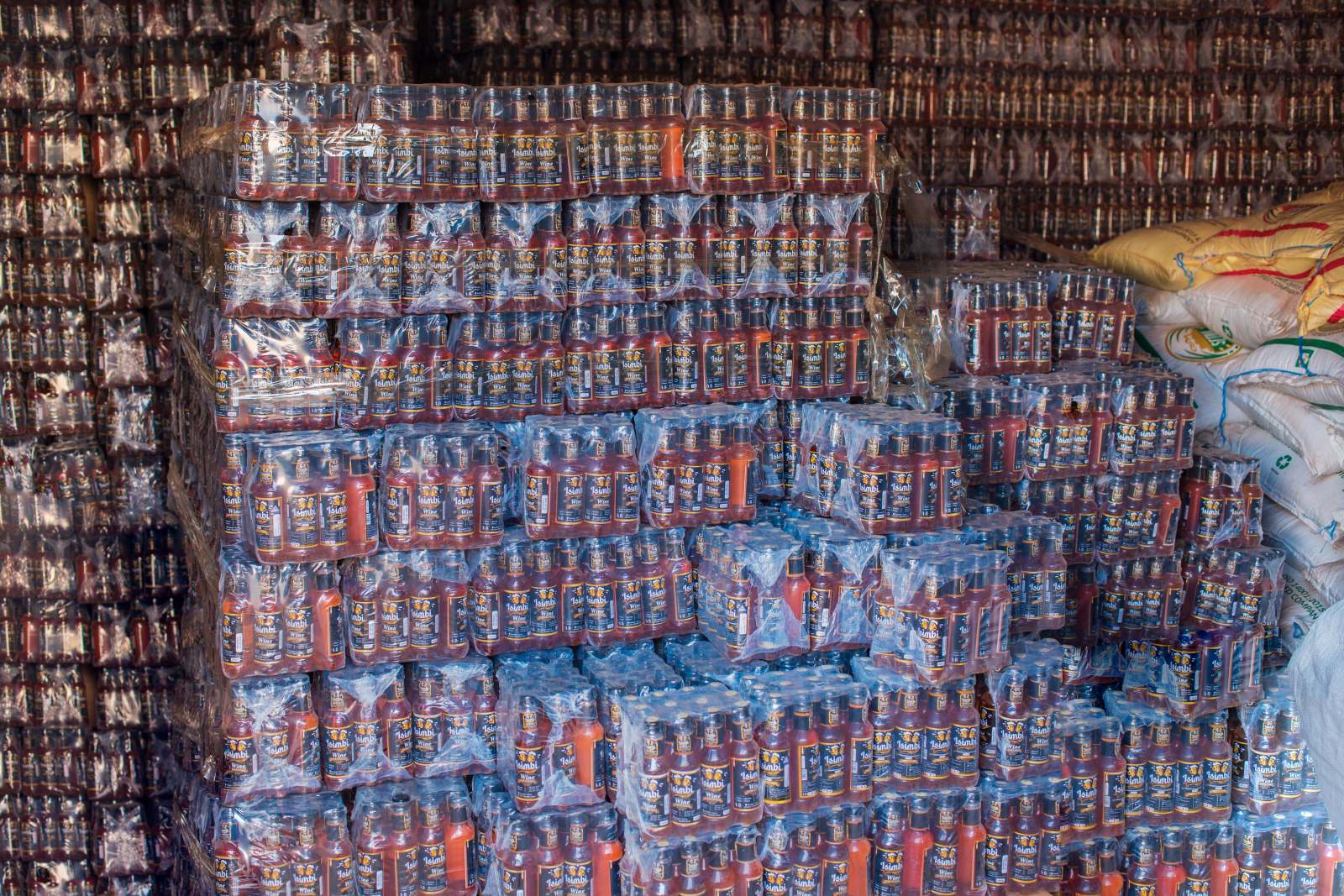 The Isimbi Beverages finished goods warehouse in Kampala