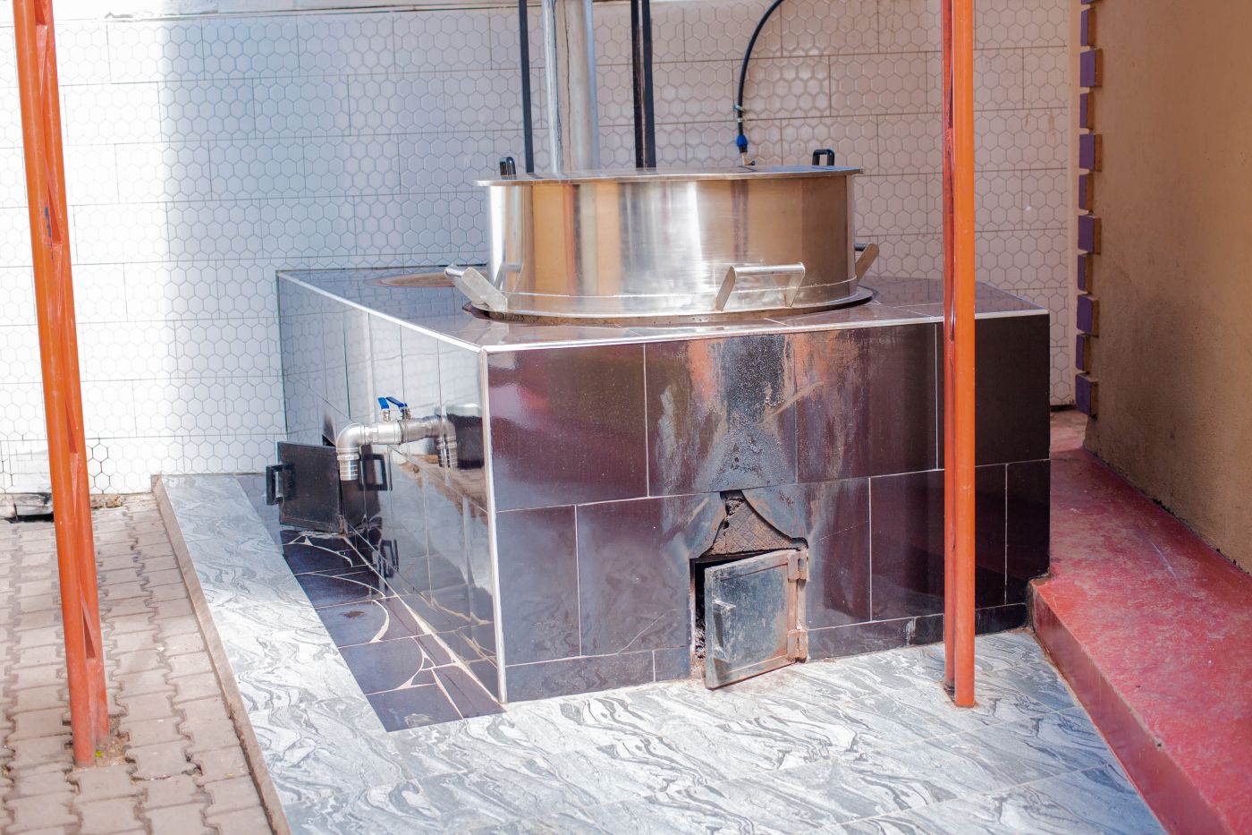 Stainless steel processing equipment at the Isimbi facility